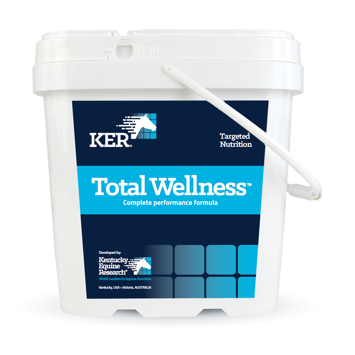 Total Wellness (4 kg, 66 servings), combination supplement for performance horses for whom support of hoof, coat, digestive, muscle, and joint health is vital.